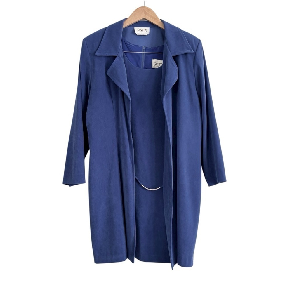 Vintage Matching Set Slip Dress and Jacket Indigo